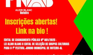 INSCRIÇÕES ABERTAS PARA SELEÇÃO DE TRIOS PÉ DE SERRA E QUADRILHAS JUNINAS!