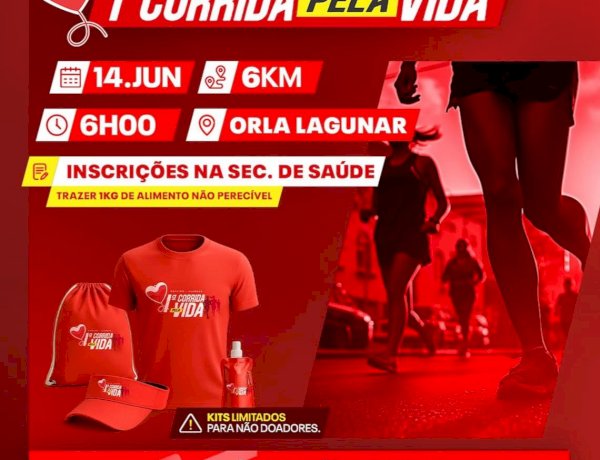 1ª CORRIDA PELA VIDA EM ROTEIRO!